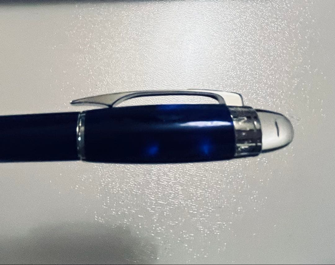 美品モンブラン スターウォーカー クールブルー ファインライナー　ローラーボール