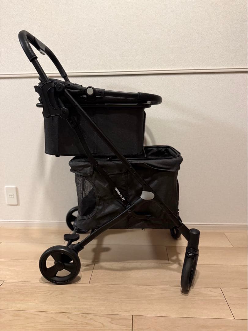 BEBEROAD PETS ペットバギー犬用キャリーカート 2段式上下段セット