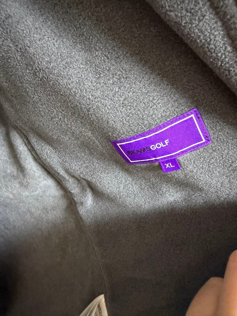 BEAMS GOLF フード付きフリースジャケット　XL