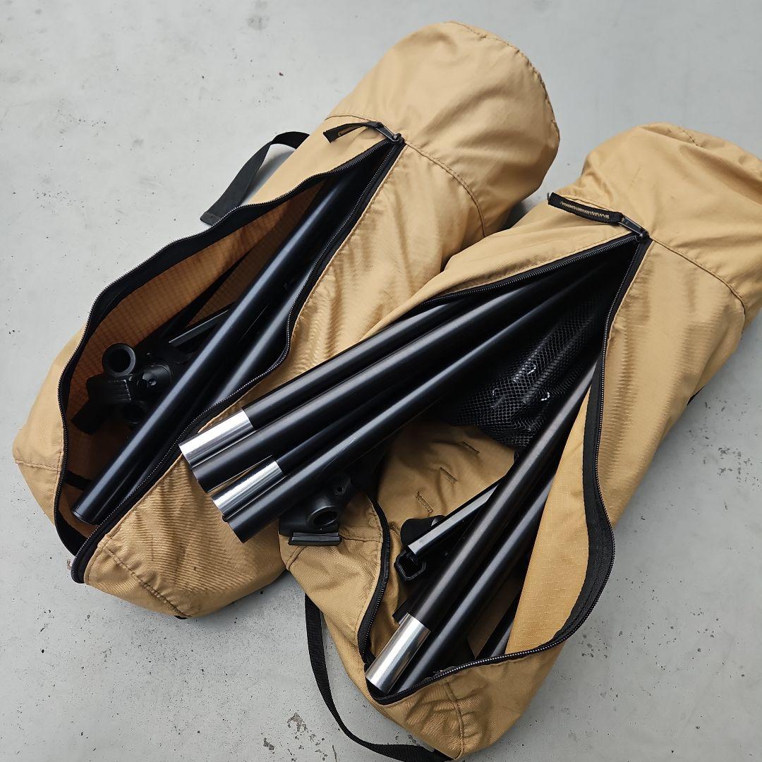 WAQ ベージュ 収納バッグ 2個セット