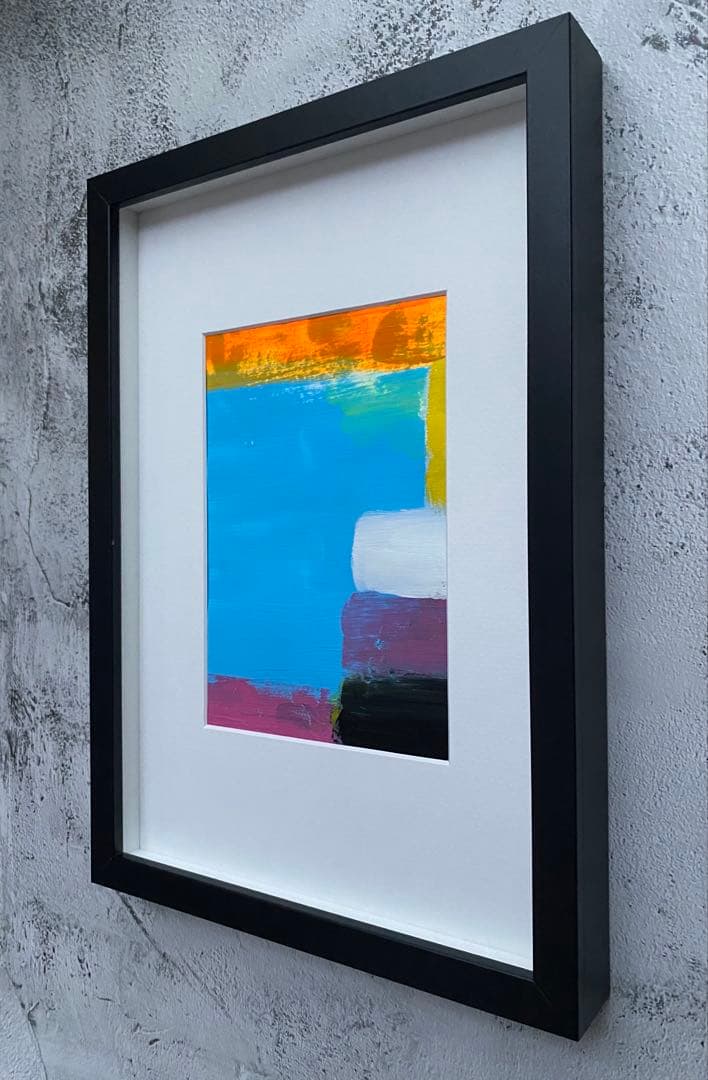 原画/抽象画/モダンアート/現代アート/インテリア/アクリル画 DUSK 海