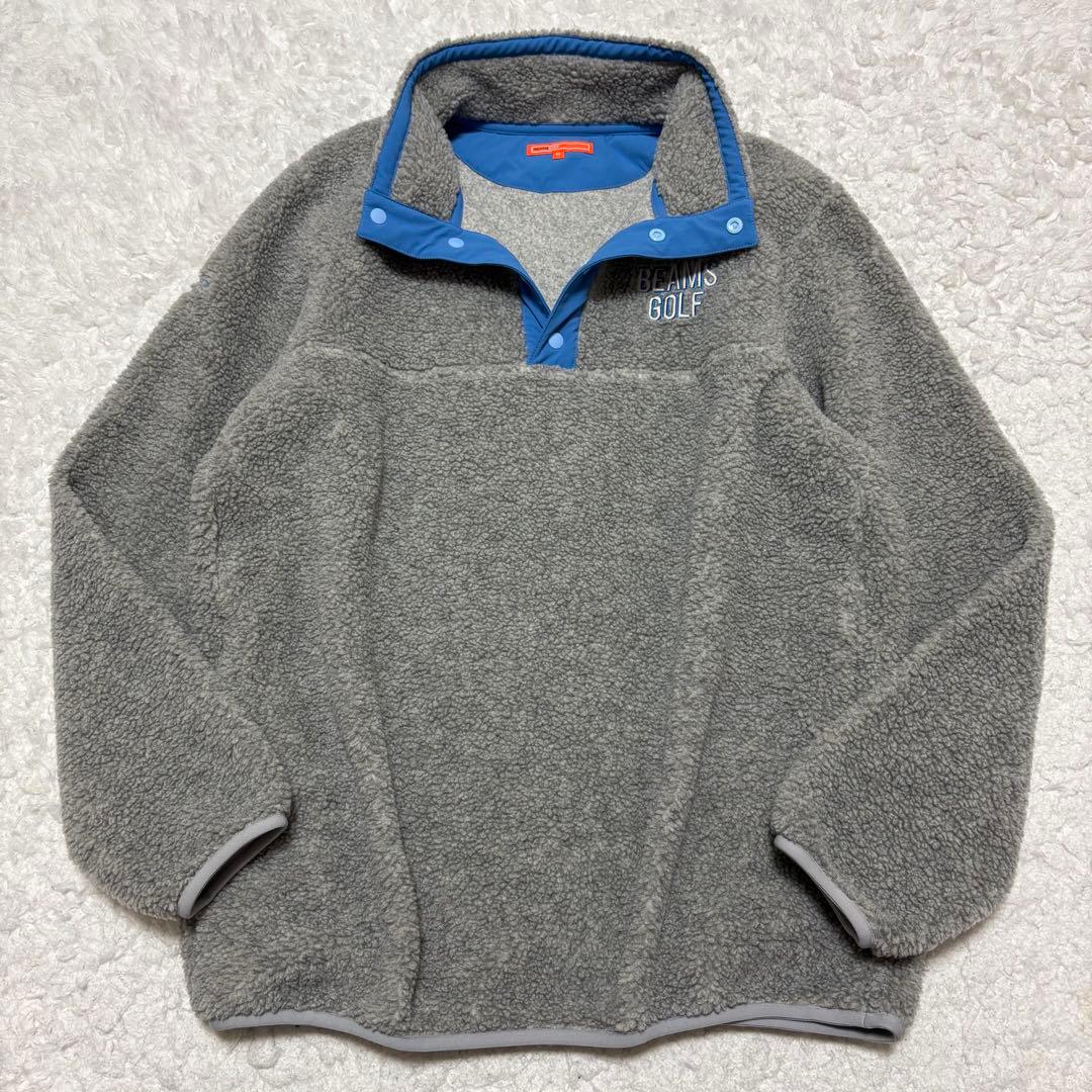 【未使用級✨】ビームスゴルフ 23AW ボアジャケット ロゴ刺繍入 XLサイズ