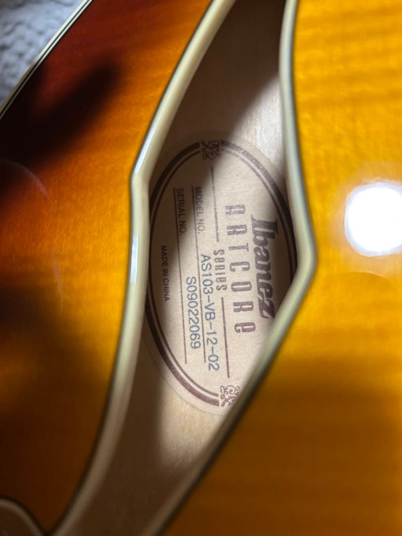 中古 Ibanez AS-103-VB 12-02ハードケース