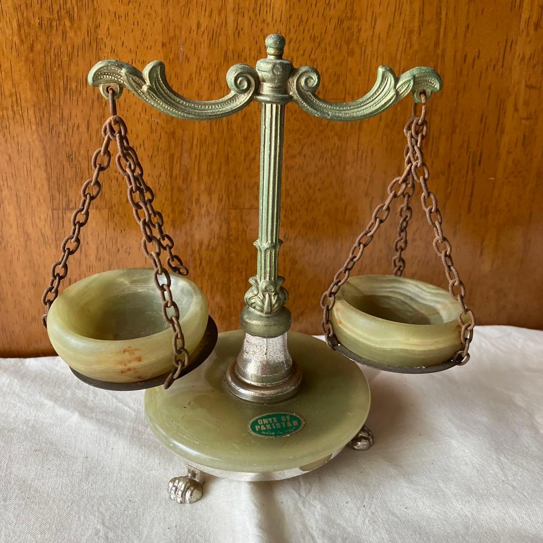 ONYX OF PAKISTAN made in Itly 置物　天秤