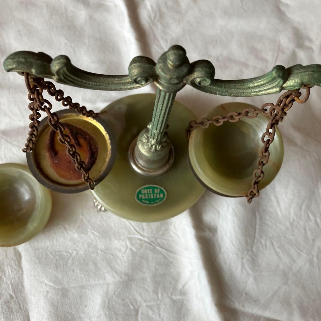 ONYX OF PAKISTAN made in Itly 置物　天秤