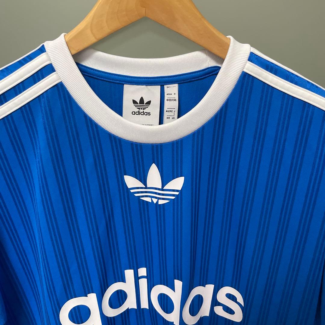 アディダス アディカラー ゲーム Tシャツ S ブルー