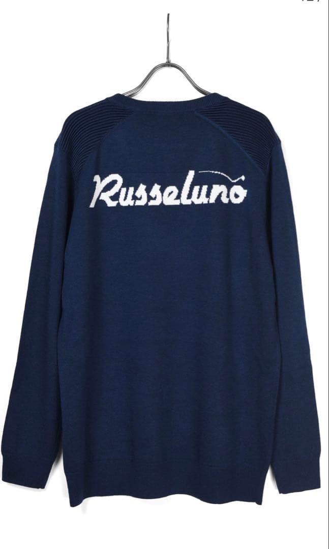 Russeluno ラッセルノ Vネックニット ゴルフ　ネイビー　6