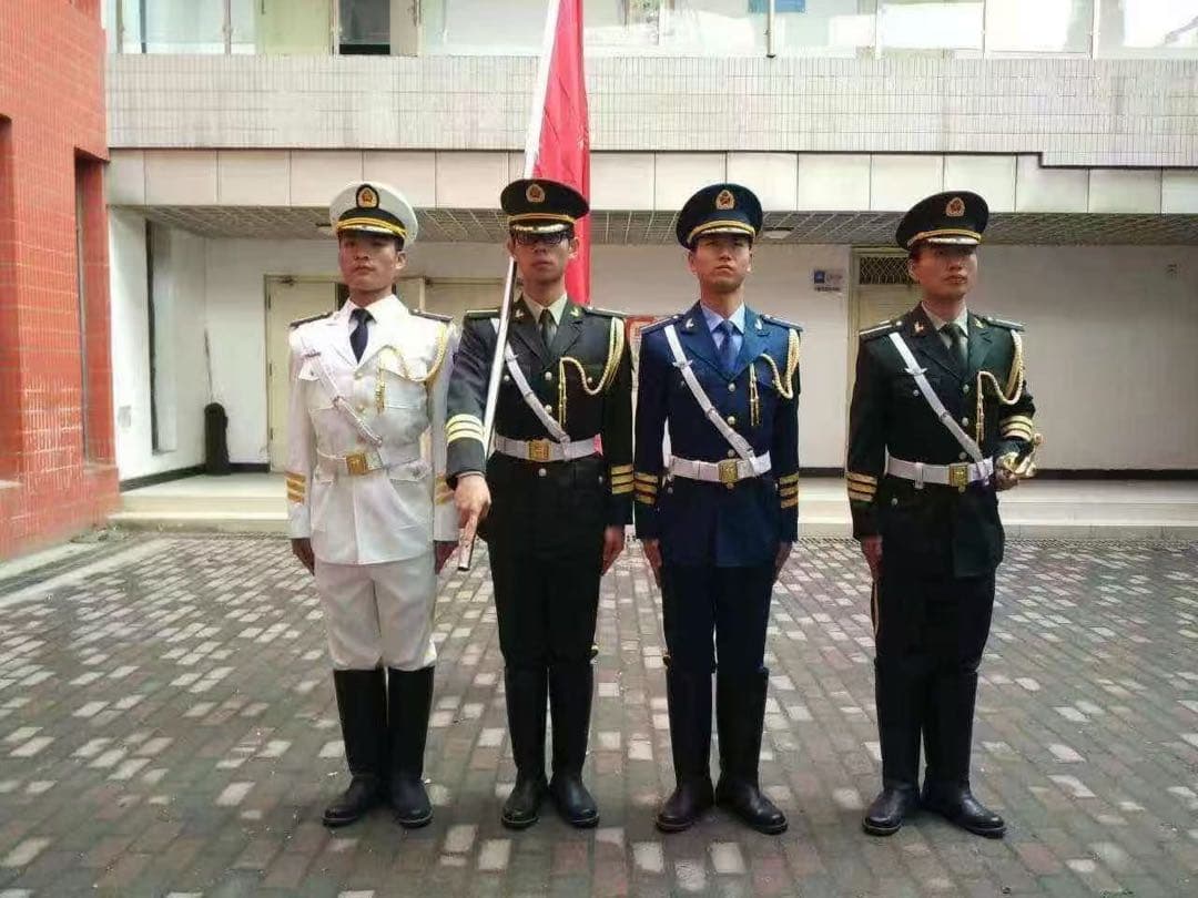 ロシア軍パレード　最新型現役用中国人民解放軍21式儀仗兵礼服上下制帽フルセット