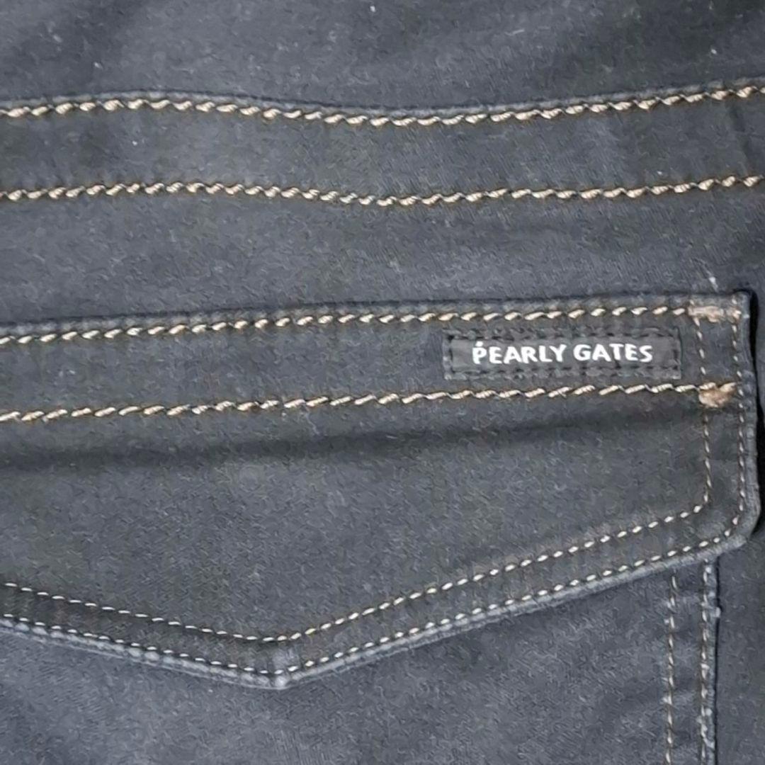 パーリーゲイツ ゴルフ パンツ ５号 L相当 ブラック 洗濯済