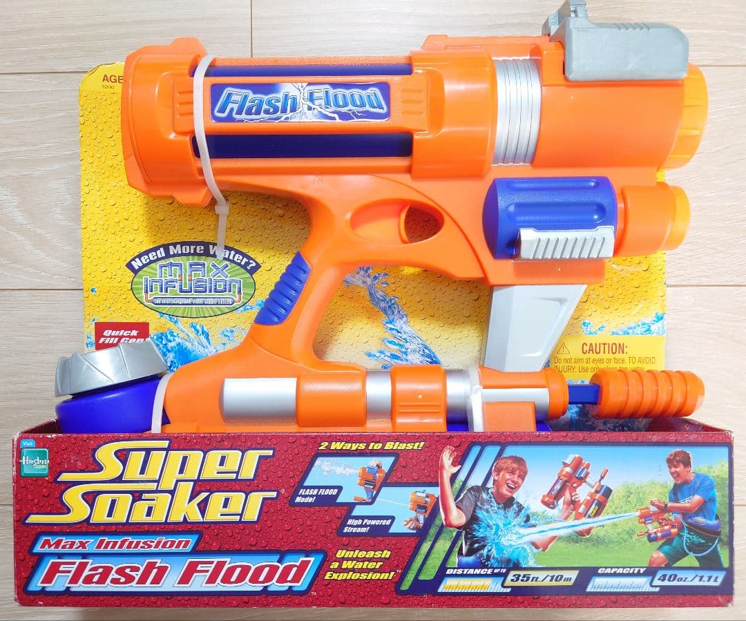 【未使用・廃盤】フラッシュフルード スーパーソーカー 水鉄砲 強力