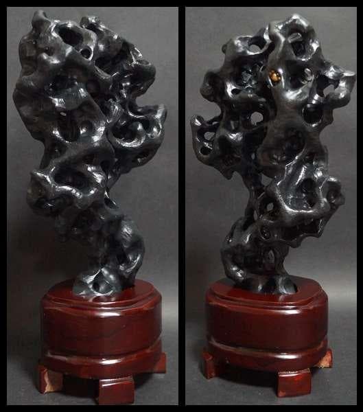 唐物 太湖石 自然体観賞石 水石 盆石 飾石 鑑賞石 茶室飾 美しい姿