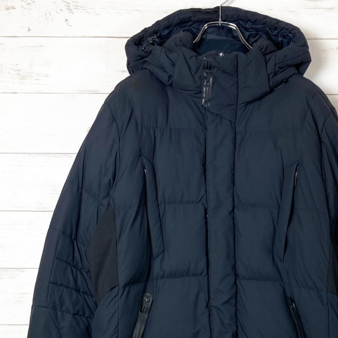 アディダス　フルジップコート　ロング丈スリーストライプス　黒　100　280