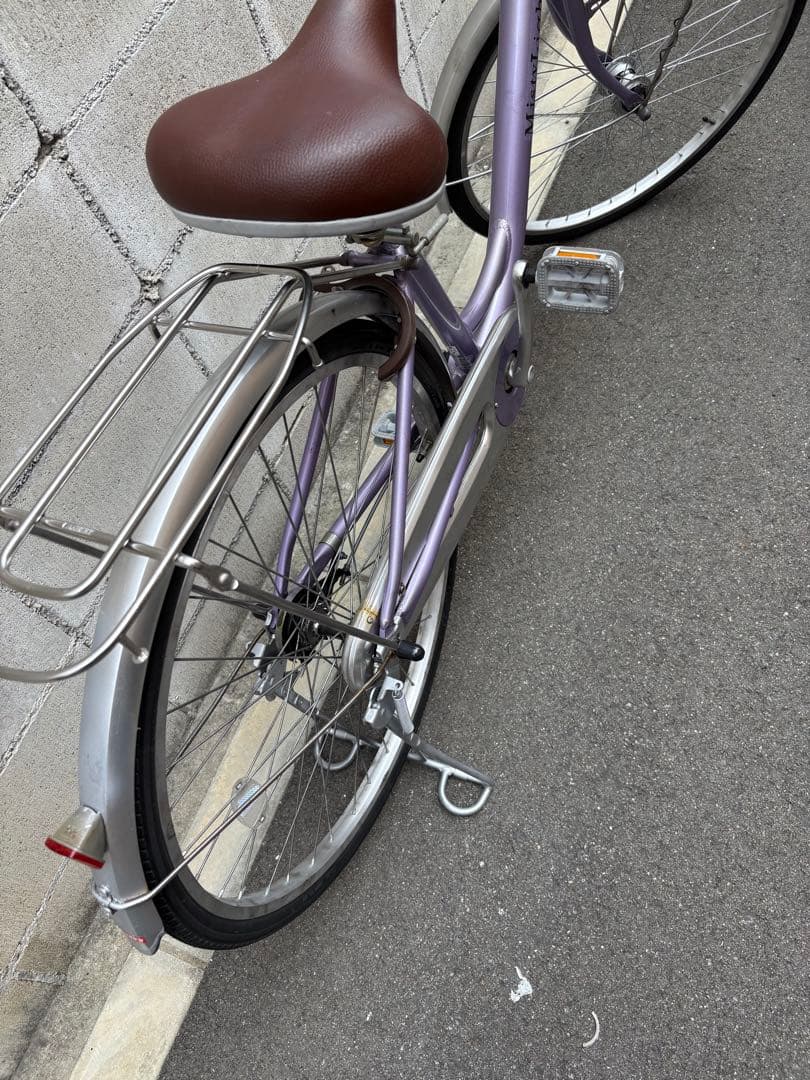 <激軽！アルミ>シティサイクル　紫