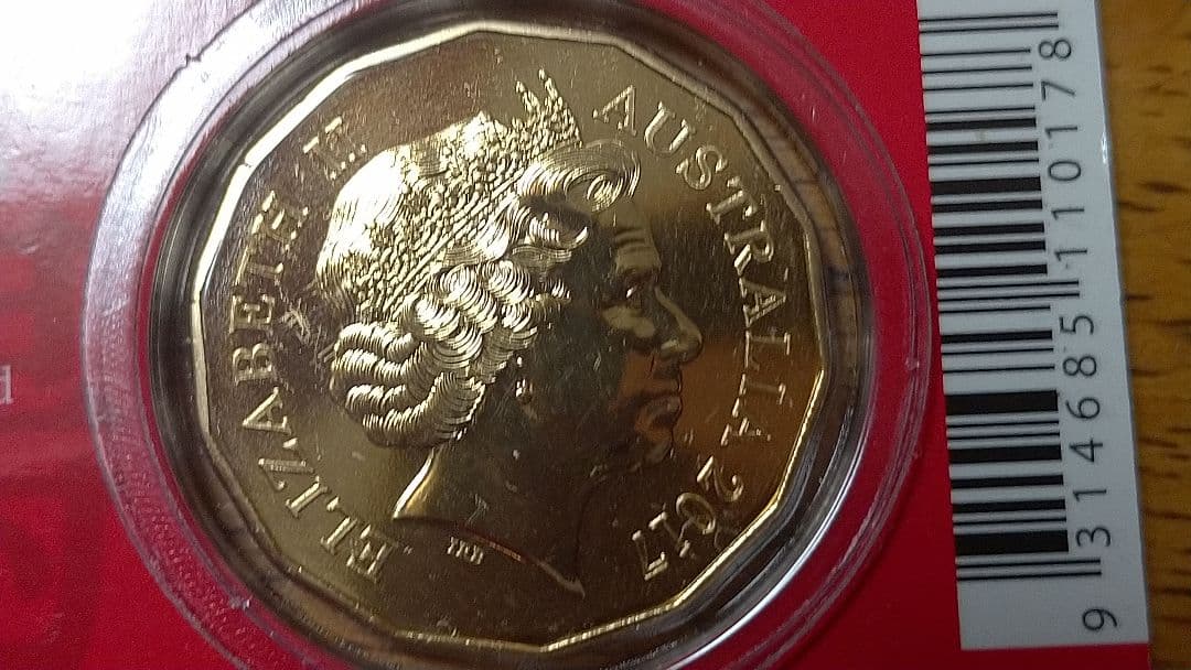 ☆A⑩。「オーストラリア/エリザベス二世 鶏図記念・2017」。