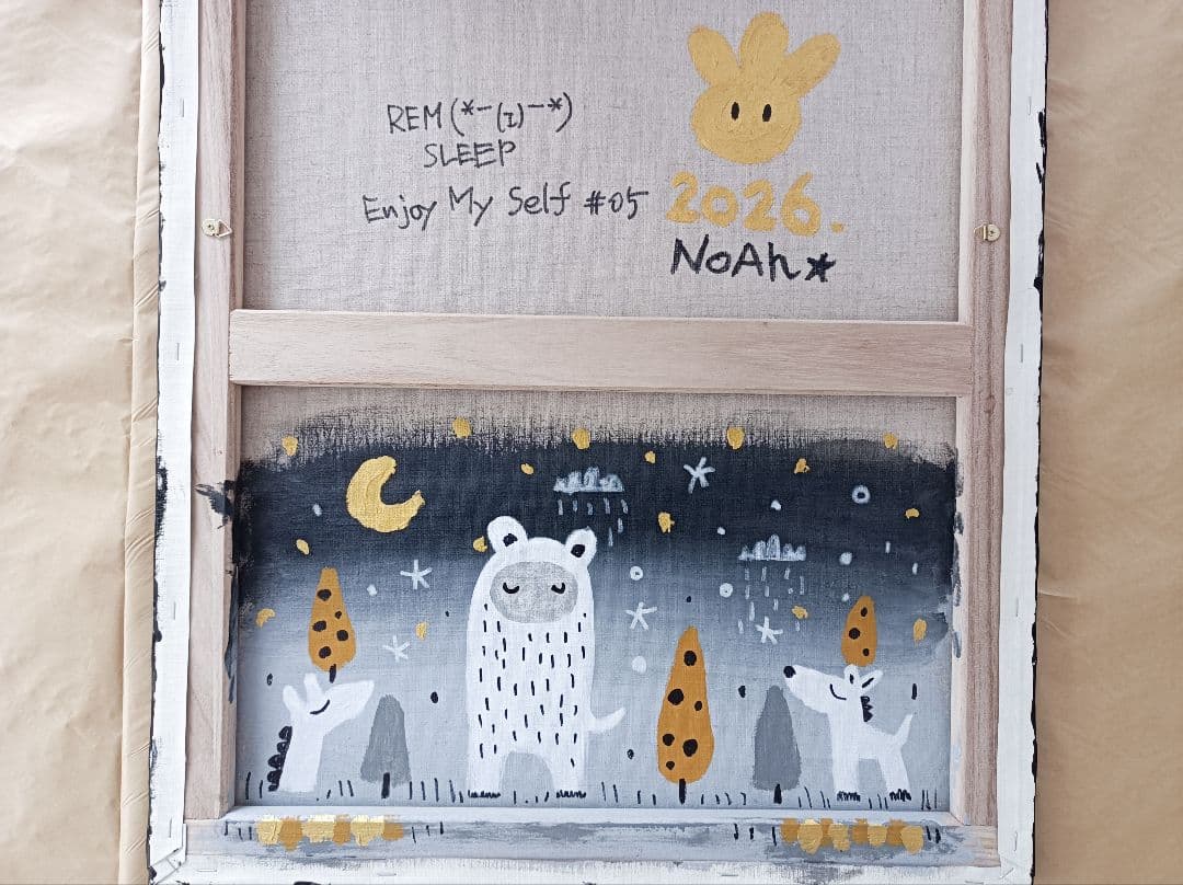 ✿月野乃亜 Unique F15／652×530mm 現代アート26 EM#05