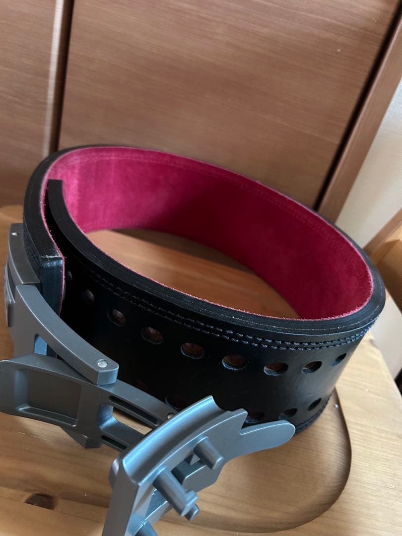 SBD トレーニング・パワーベルト ブラック・レッドLサイズ　13mm