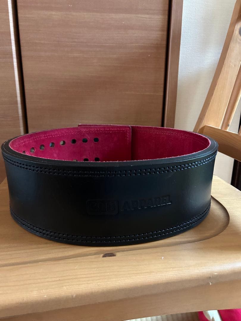 SBD トレーニング・パワーベルト ブラック・レッドLサイズ　13mm