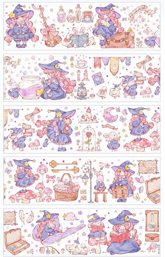 海外 PETテープ マスキングテープ 魔女