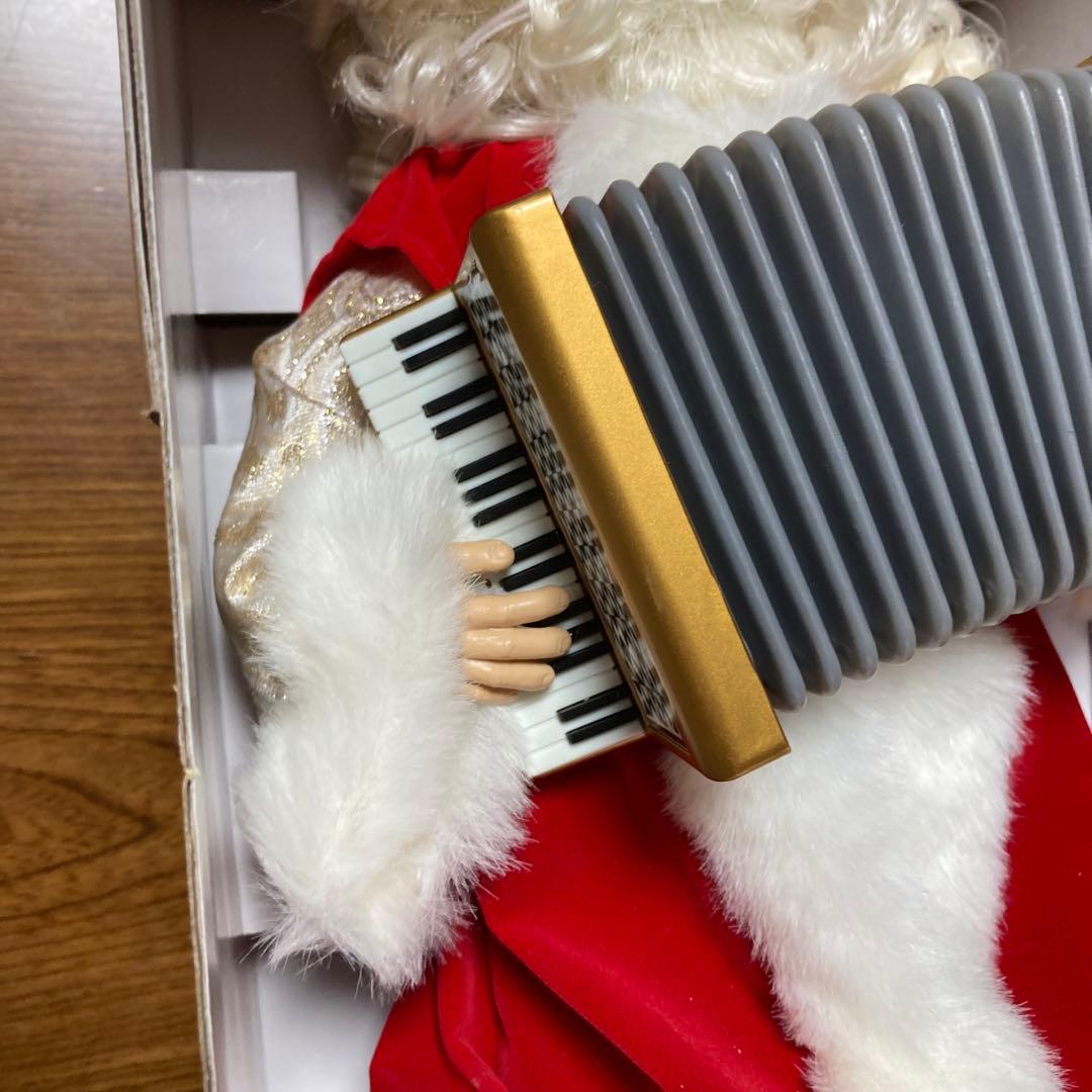動作未確認　動く人形　ACCORDION　SANTA　アコーディオン　サンタ人形