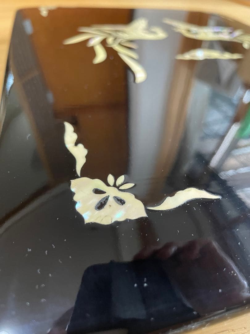 輪島塗　漆器 鳳凰装飾付き　高岡漆器　青貝塗り　螺鈿