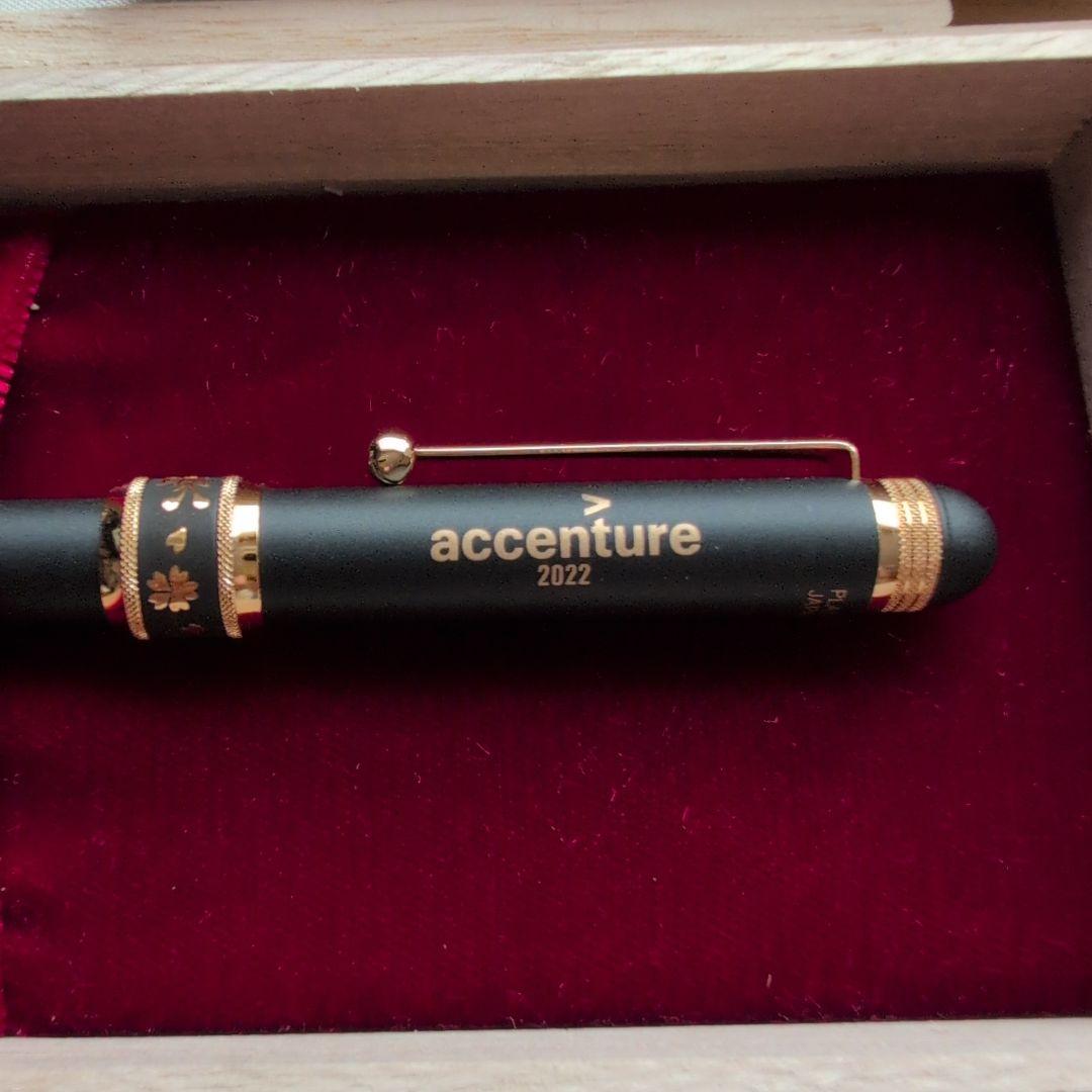 accenture PLATINUM DOUBLE ACTION 純金肥後象嵌