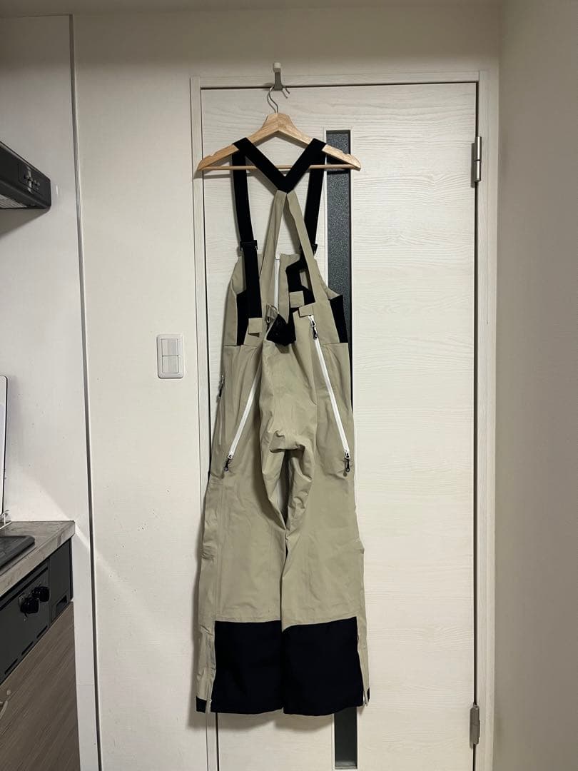 UNFUDGE smoke bib pants スノーボードウェアS beige