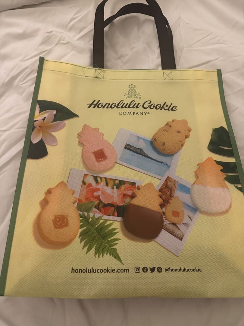 ハワイ限定 ホノルルクッキー 55枚入り ギフトボックスXL エコバッグ付き