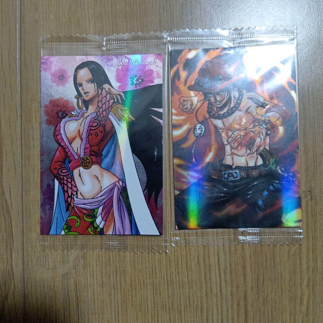 ワンピースウエハースカード　ボア　ハンコック　エース