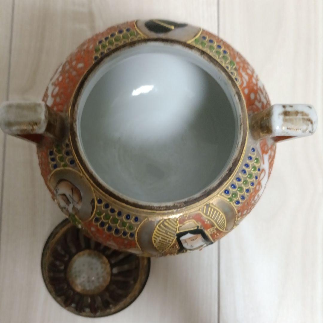 香炉　アンティーク　オールドジャパン　明治　昭和初期　三足