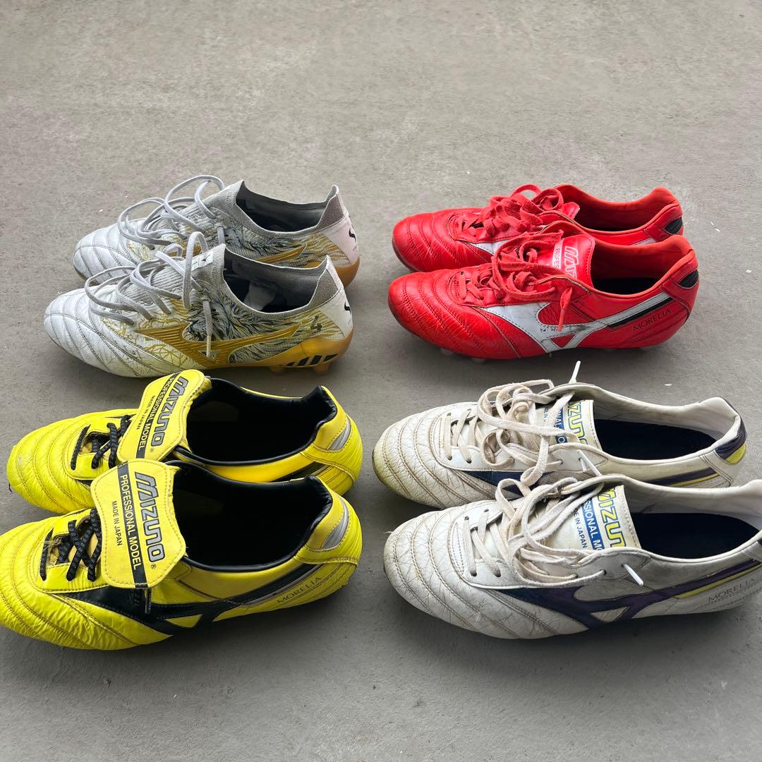 単品不可Mizuno モレリア　サッカーシューズ 4足まとめセット