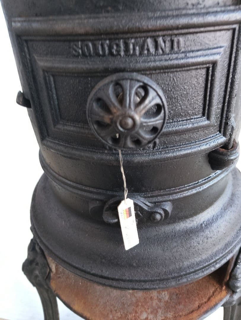 ストーブ フランス　鋳物 鉄製 シャビー レトロ ヴィンテージ(よ87)