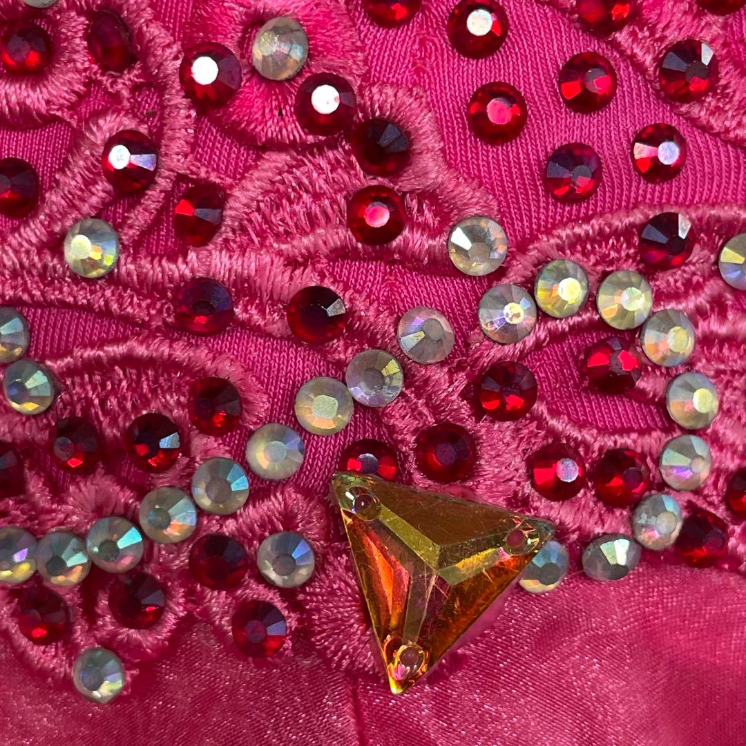 社交ダンス　ラテンダンス　ドレス衣装　ロング　ピンク　S1119