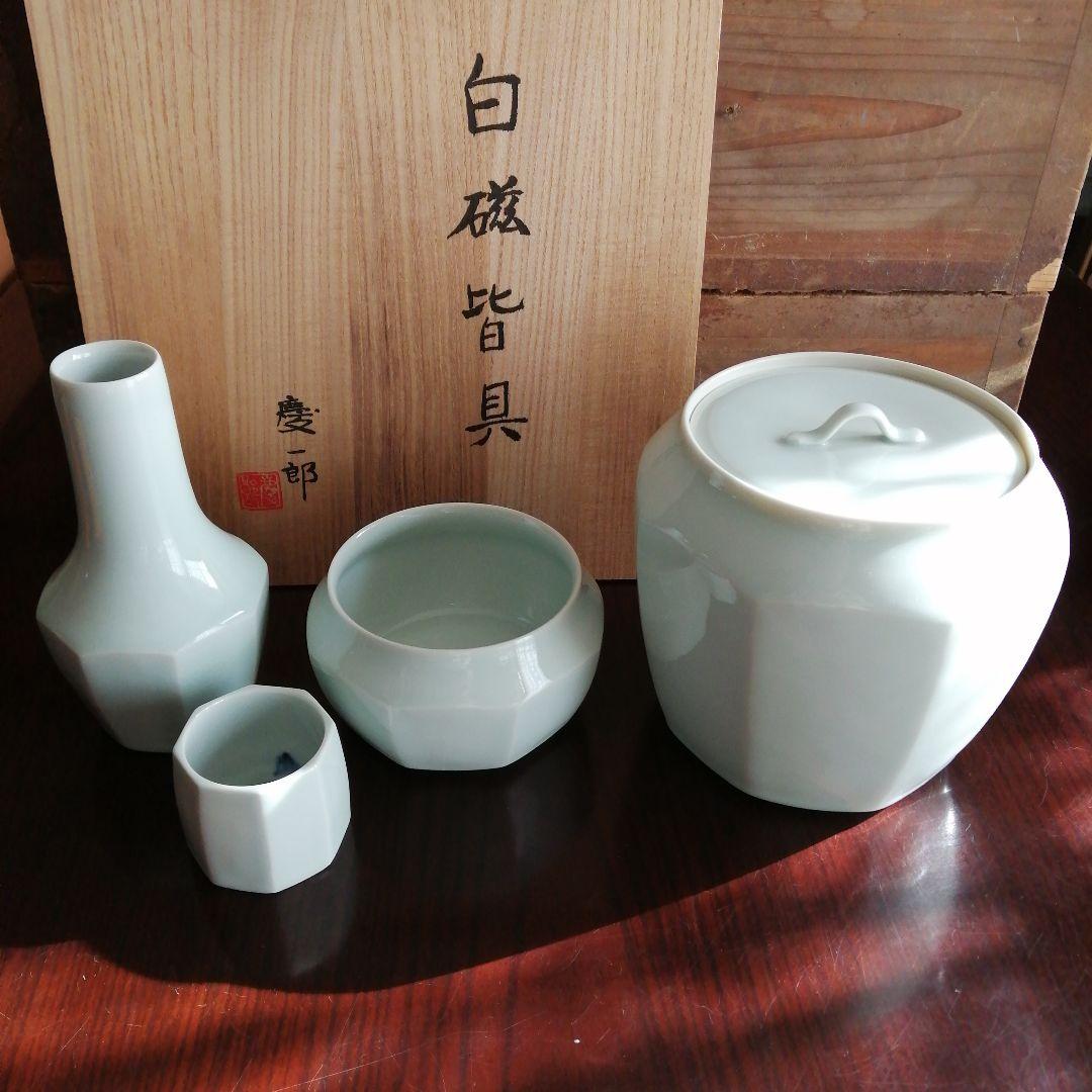 川越　松本慶一郎　白磁皆具