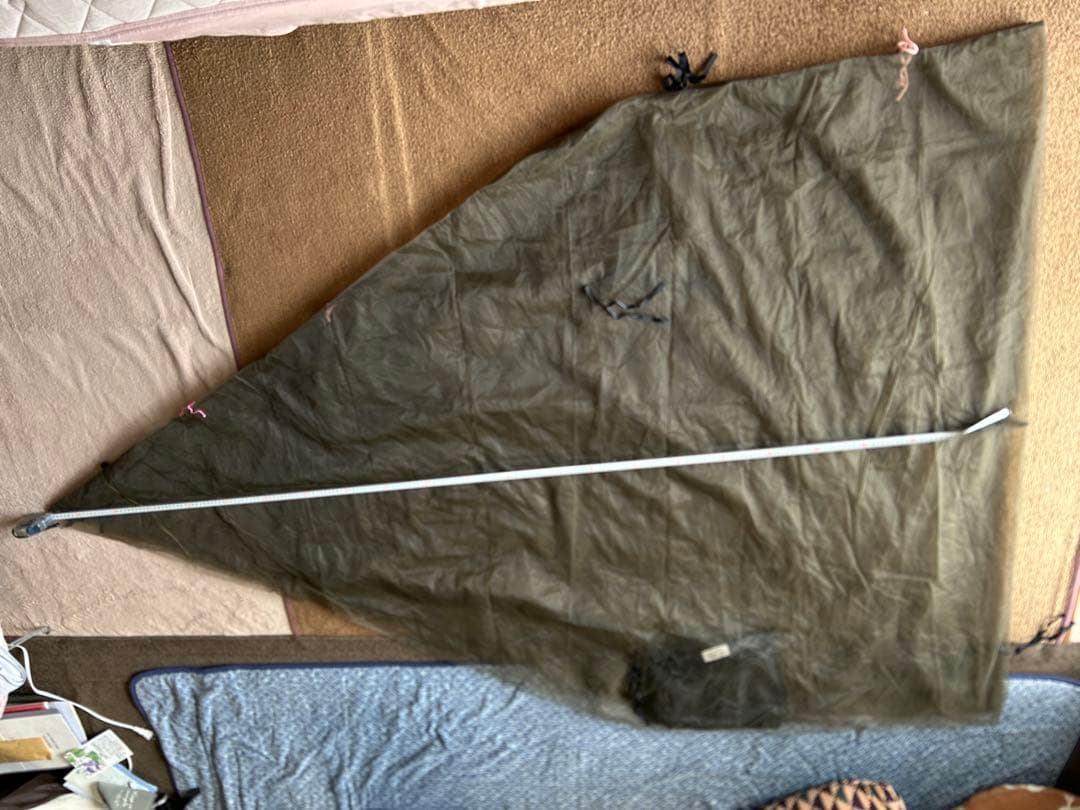 【特別仕様】ドイツ軍幕フレックターンカモ パップテント&専用フレームポール&かや