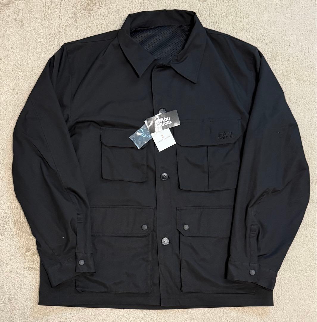 新品！アブガルシア ミリタリージャケット フィッシングジャケット L 黒