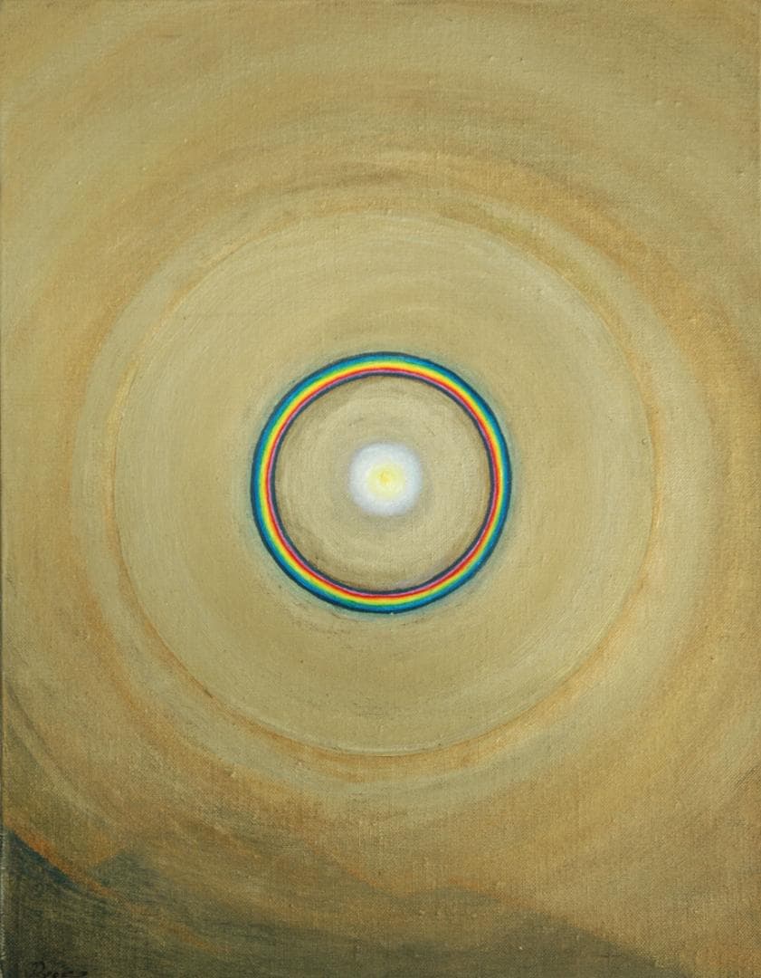 油絵 菅家令子 絵 絵画インテリア 額付(白) F6-G282023風景祈り希望