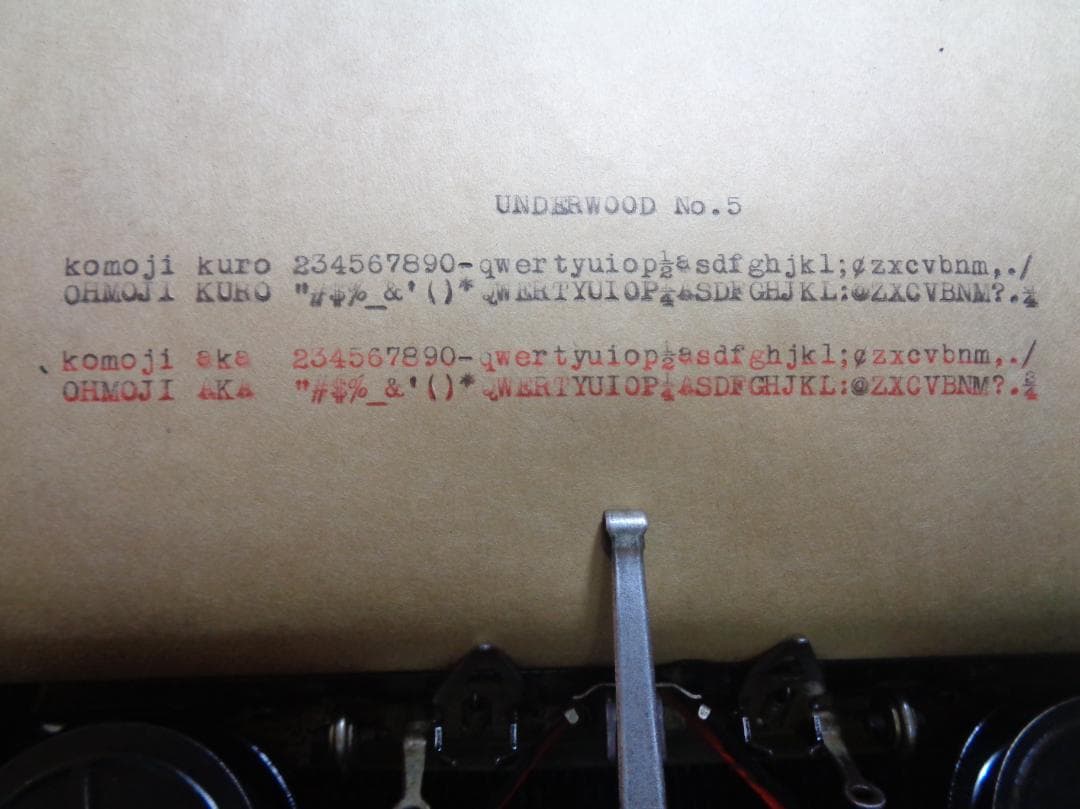 実働品　UNDERWOOD No.5 シカゴタイプライター　1930年製