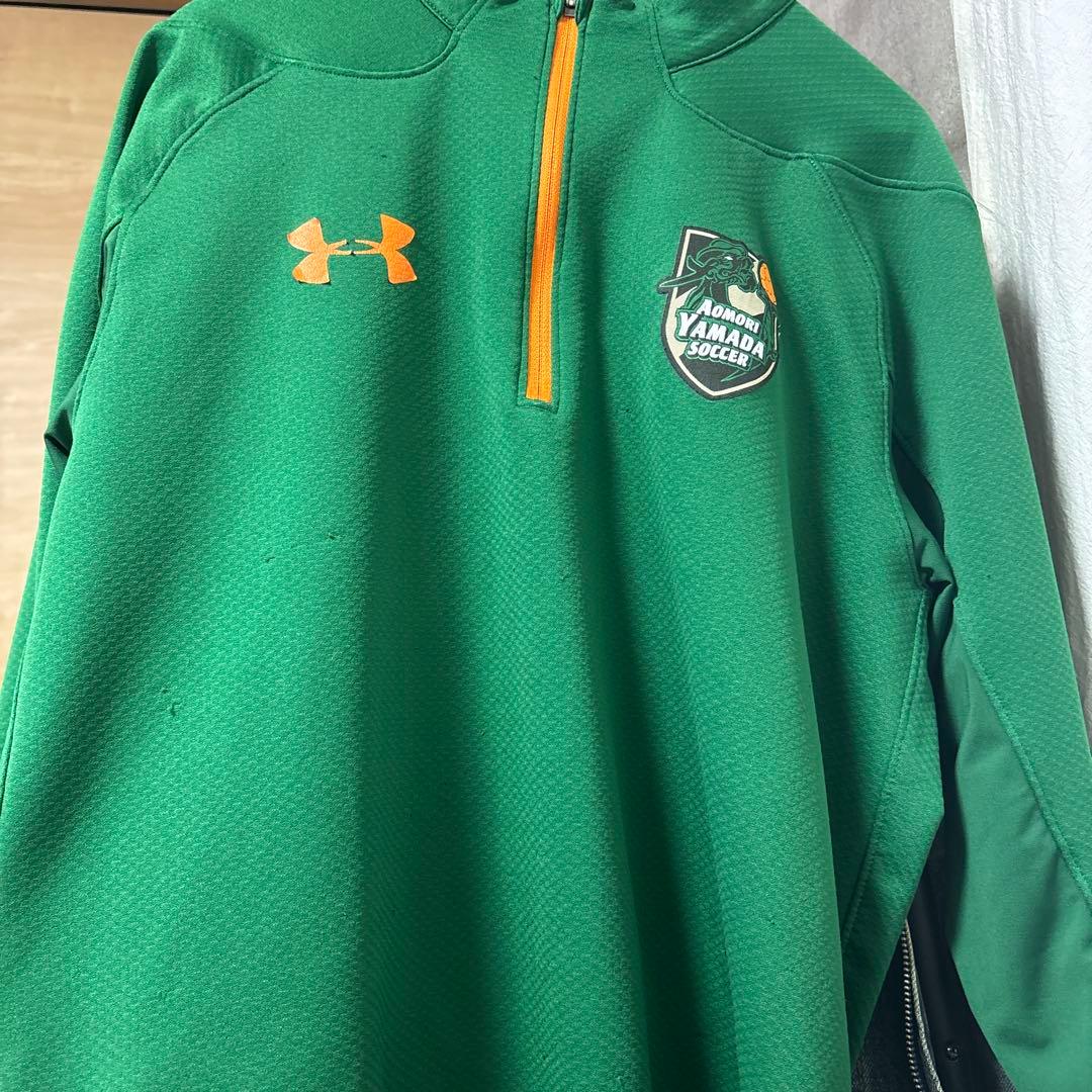 青森山田サッカーウェア　ハーフジップ　緑Rimr