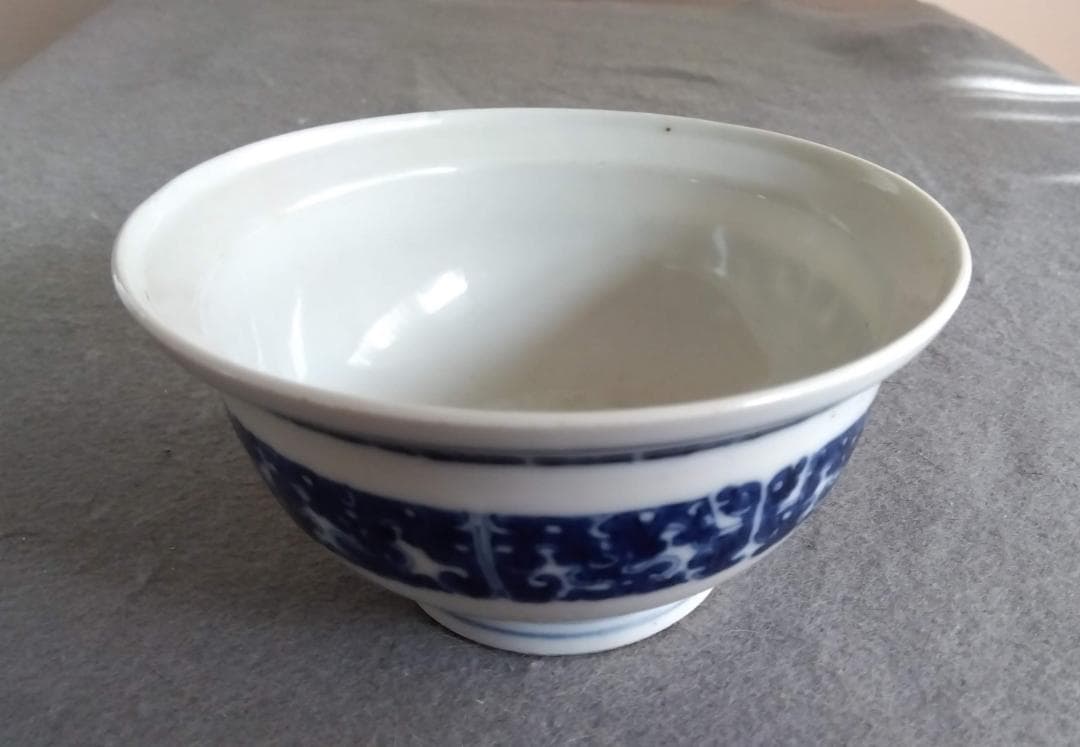 中國古陶磁器　清朝 青花椀