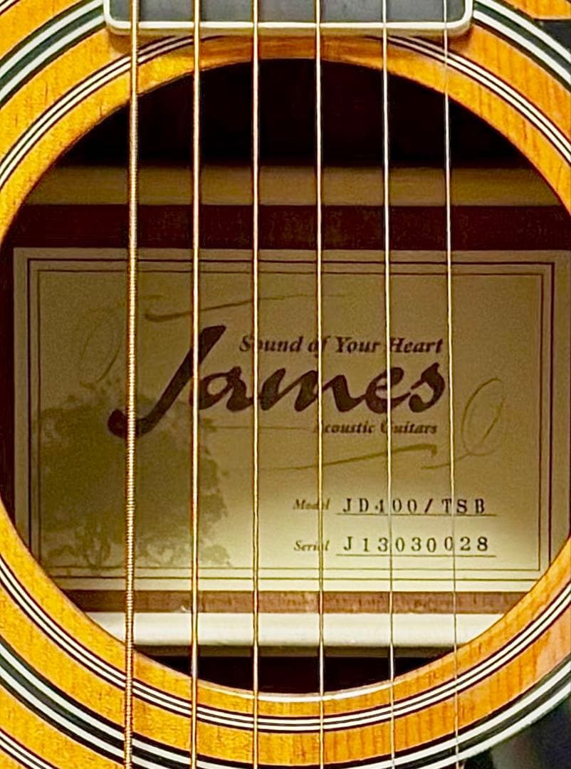 James JD400/TSB アコースティックギター（ケース付）