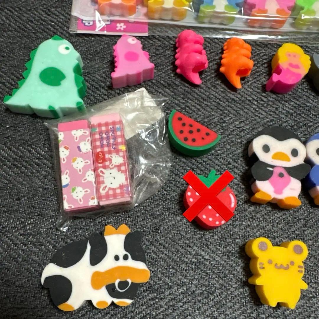 【再々値下げ！！！】　超激レア　昭和　平成　レトロ　希少　消しゴムセット　44個