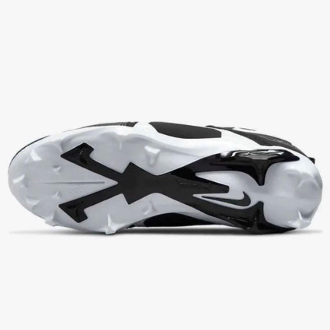 ナイキ 28 アルファメナス 3 アメフト スパイク シューズ 靴 黒 ミッド