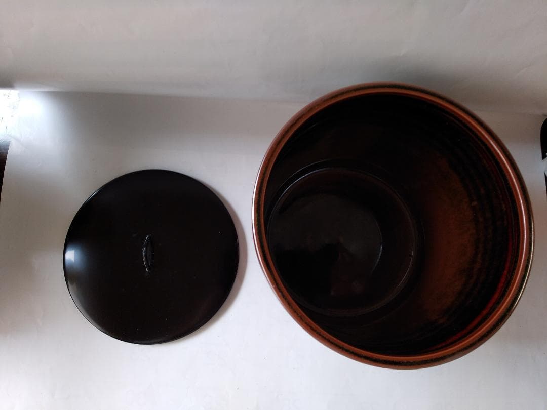 水指 泉窯 加藤藤山 古瀬戸一重口水指 共箱 茶道具 茶器 美品 です