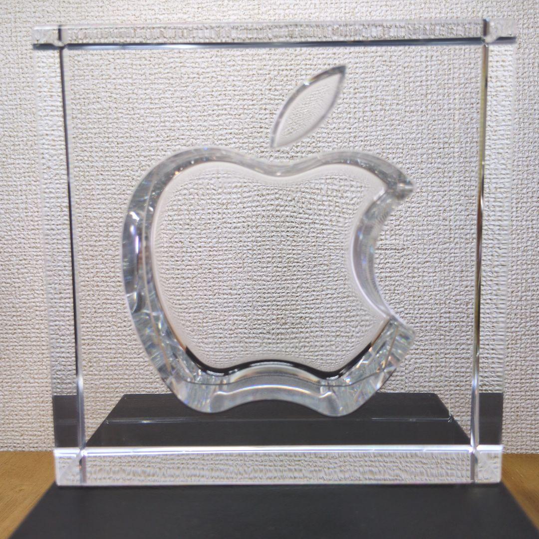 Apple 20周年記念 HOYA製クリスタルガラス 置物 記念品　プレミア