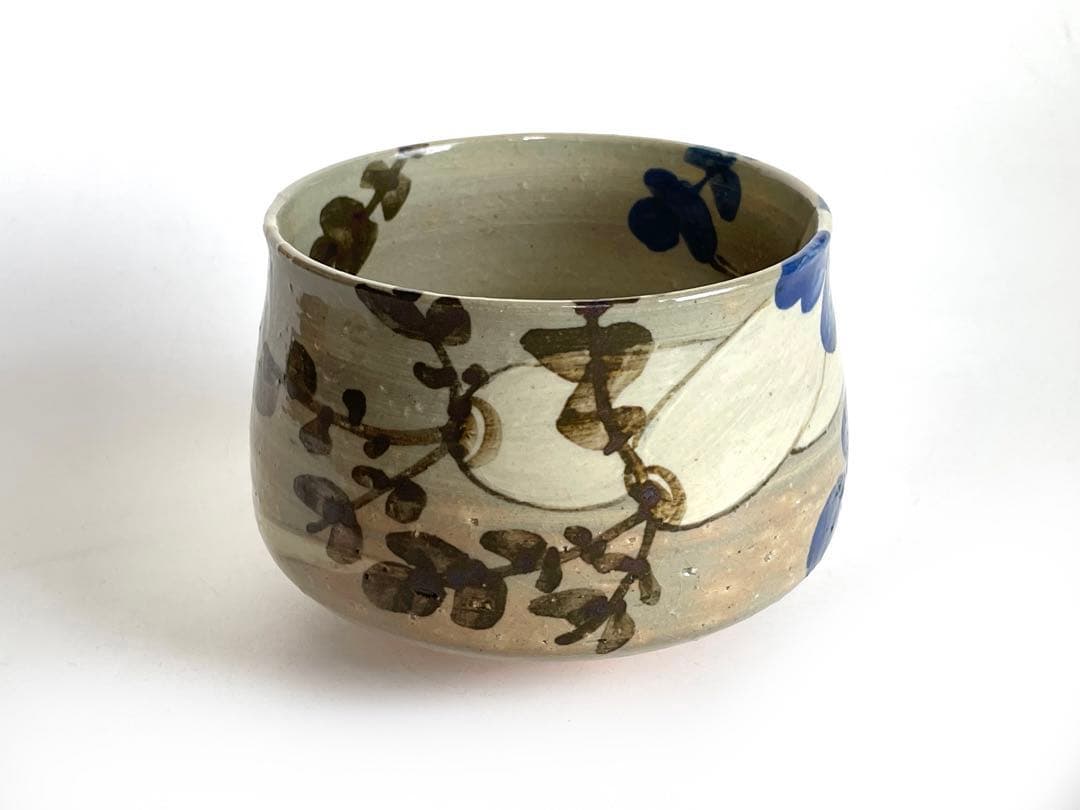 陶芸家　土屋雲善　布志名　大根絵　茶碗　抹茶碗　二重箱