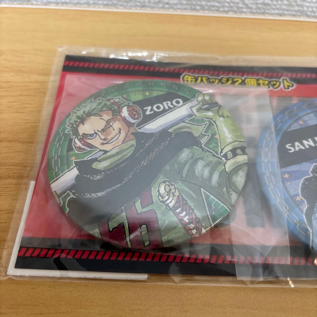 ONE PIECE 缶バッジ2個セット　ゾロ&サンジ
