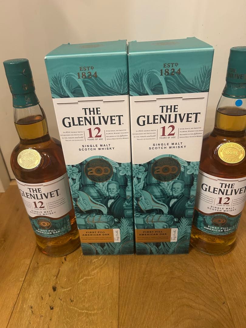 ザ・グレンリベット12年 200周年記念限定ボトル　２本セット