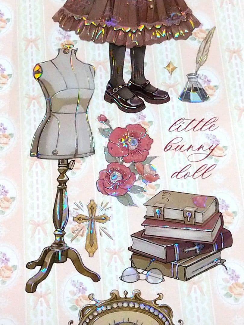 J1042＃邦尼(贝壳光)说出来愿望吧切り売り海外人物マステ女の子