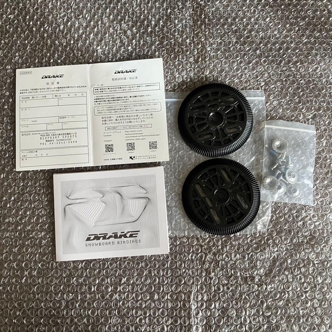 DRAKE KING BLACK サイズL スノーボードビンディング