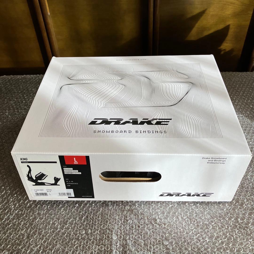 DRAKE KING BLACK サイズL スノーボードビンディング